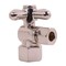 Westbrass Toilet Kit W/ 1/4-Turn 1/2 in IPS Stop and Wax Ring, Cross Handle in Satin Nickel D1615TBX-05 - alternate 6