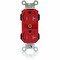 Leviton Straight Blade Receptacle, 5-20R, 20 A, 125V AC, Flush Mount, Self-Grounded MT563-2SR - alternate 1