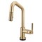 Brizo Litze Smarttouch Pull-Down Prep Faucet with Angle Spout, Knurled Handle Luxe Gold 64963LF-GL - alternate 2