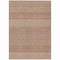 Homeroots 8' X 10' Orange And Ivory Chevron Washable Indoor Outdoor Area Rug 612289 - alternate 8