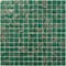 Apollo Tile Celestial 12inx12in Glossy Lincoln Green and Gold Glass Mosaic Wall and Floor Tile 20 sqft/cs, 10PK APLST88GN417A - alternate 1