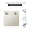 Fab Glass And Mirror 30in. W x 30in. H Frameless Square Beveled Edge Bathroom Vanity Mirror, Tempered, Glass MSQ30BE6MM - alternate 4