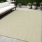 Homeroots 5' X 7' Green and Ivory Indoor Outdoor Area Rug 522036 - alternate 1