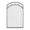 Nuvo Iron 33in Wx56in H Benitoite Gate Arched Rails, 36in W Opening, Self Close Hardware w/Double Side Handle IBGA3356 - alternate 1