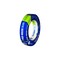 Ipg Masking Tape, 60 yd L, 0.94 in W, Crepe Paper Backing, Dark Blue PMD24 - alternate 1