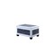 Homeroots 24in White and Black Upholstered Faux Leather Bench with Flip top 469417 - alternate 4