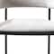 Homeroots Set of Two Light Gray and Black Fabric and Steel Open Back Dining Arm Chairs, 2PK 719107 - alternate 4