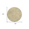 Homeroots 8' Gold Ivory And Gray Round Oriental Washable Indoor Outdoor Area Rug 598042 - alternate 6