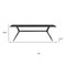 Homeroots 63" Black Sintered Stone and Steel Trestle Base Dining Table 543507 - alternate 5