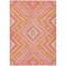 Homeroots 5' X 8' Coral Pink And Ivory Tribal Washable Indoor Outdoor Area Rug 598113 - alternate 8