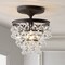 Jonathan Y Toronto 10" Metal/Crystal LED Flush Mount, Oil Rubbed Bronze JYL9028A - alternate 5