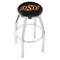 Holland Bar Stool Co 25" Chrome Oklahoma State Swivel Bar Stool, Accent Ring L8C2C25OKStUn - alternate 1