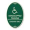 Signmission Handicapped Parking - Sundays Only With Grap, 12 In X 18 In Architectural, Heavy Gauge Aluminum A-OV-G-1218-23917 - alternate 1