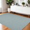 Homeroots 4' X 6' Aqua Power Loom Area Rug 522442 - alternate 8