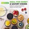Nutrichef 10-Piece Nonstick Mini Tart Pans with Removable Bottom NCMTRT10BK - alternate 4