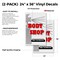 Signmission Body Shop Free Estimates, Vinyl Decals Only 24 Inch x 36 Inch, Vinyl Decal, 2PK DSB-2436-2PACK-Body Shop Free Estimates - alternate 2
