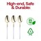 Smarty Had A Party Gold with White Handle Moderno Disposable Plastic Dinner Spoons (240 Spoons), 240PK 9320-GWS-CASE - alternate 5