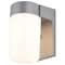 Nuvo 1-Light - 8in. - Utility Wall Mount - With White Glass Cylinder - Satin Aluminum Finish SF77-136 - alternate 8