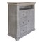 Homeroots 39" Gray Solid Wood Three Drawer Chest 524586 - alternate 1