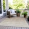 Homeroots 3' X 5' Beige And Ivory Ombre Washable Indoor Outdoor Area Rug 595781 - alternate 8