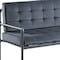 Homeroots 51in Gray Velvet Loveseat 515671 - alternate 4