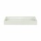 Homeroots 16in White Silver Rectangular Wood Handmade Tray With Handles 483295 - alternate 1