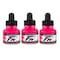 Daler-Rowney FW Acrylic Ink, Fluorescent Pink, 29.5ml, 3PK D160029538 - alternate 1