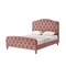 Homeroots Blush Solid Wood Twin Tufted Upholstered Velvet Bed 544890 - alternate 4