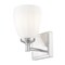 Z-Lite Oren 1-Light Vanity, 5.25 in W, Brushed Nickel 7004-1V-BN - alternate 6