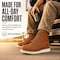 Handpoint Mens 6 in Soft Toe Moc Toe Work Boots-Slip Resistant SureTrack Boots, Full Grain Leather, 12 CK30-8494-D-12 - alternate 5