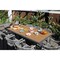 Newtechwood 86" Poly Aluminum BBQ Table in Peruvian Teak OD-DIT-723-22-TK - alternate 3