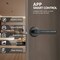 Wrightmaster Single Cylinder Smart Door Handle with Fingerprint, Anti-Peep Password, Emergency Charging Port ZR-SF047 - alternate 4