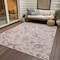 Homeroots 10' X 14' Pink Green And Gray Floral Washable Indoor Outdoor Area Rug 597841 - alternate 7