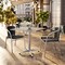 Flash Furniture Square Table Set, Aluminum, Plastic, Rattan, Stainless Steel, Grey TLH-ALUM-32SQ-020BKCHR2-GG - alternate 10