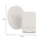 Homeroots White LED One Light Outdoor Can Shape Wall Sconce 398817 - alternate 4