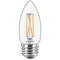 Signify 40W Equivalent Daylight B11 Medium Clear LED Decorative Light Bulb, 3PK 567404 - alternate 3
