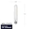 Bulbrite LED Filament 5w Dimmable 7.5 Inch T9 Light Bulb (E26) Base - 2700K (Warm White), 300 Lumens, 4PK 862771 - alternate 4