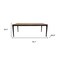 Homeroots 79" Walnut Wood Dining Table 716292 - alternate 6