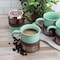 Gibson Home Copper Tonal 4 Piece 18 Ounce Stoneware Cup Set in Celadon 142966.01 - alternate 6