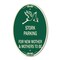 Signmission Stork Parking for New Mothers and Mothers to , 12 In X 18 In Architectural, Heavy Gauge Aluminum A-OV-G-1218-22836 - alternate 1