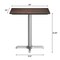 Flash Furniture 30" x 24" Outdoor Tabletop, Dark Brown, Seamless Surface Technology, 22x22 Silver Cast Iron X Base ST-REC2430-WBR-T2222S-GG - alternate 8