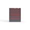 Strong Hold 9 drawer cabinet - (6x 2ft, 3x 3ft) - Red accents - Electronic Lock S3036-PPRAS-0901DS - alternate 1