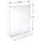 Azar Displays Bottom Load Sign Holder 8.5" x 11", Flexible Plastic, 3PK 152430-3PK - alternate 4