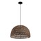 Jonathan Y Campana 20" 1-Light Bohemian Modern Woven Rope/Iron LED Pendant, Brown JYL6504F - alternate 9