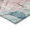 Homeroots 9' X 12' Blue Abstract Washable Non Skid Indoor Outdoor Area Rug 559175 - alternate 3