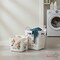 Basicwise Set of 2 Plastic Laundry Baskets with Handles Large & Small Ventilated Hampers for Clothes, White QI003857WT.2 - alternate 6