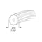 Make-2-Fit Screen Retainer Spline, 0.210 in D, 25 ft L, Vinyl, Black, Round P7527 - alternate 5