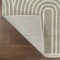 Jonathan Y Ariana MidCentury Art Deco Striped Arches Two-Tone High-Low Beige/Cream 5 ft. x 8 ft. Area Rug SND100A-5 - alternate 6