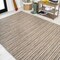 Jonathan Y Finn Modern Farmhouse Pinstripe Brown/Natural 5 ft. x 8 ft. Indoor/Outdoor Area Rug TSN102B-5 - alternate 4