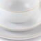 Gibson Home Rockaway 12 Piece Stoneware Dinnerware Set in White 129492.12 - alternate 8